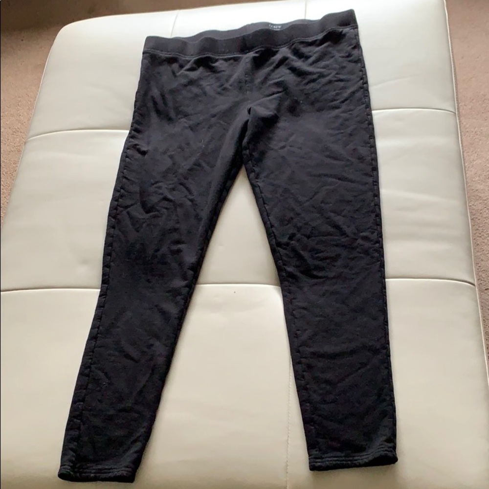EUC J. CREW fleece lined leggings